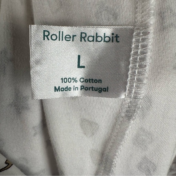 Roller Rabbit X Peloton Pajama Pants Only Size Large 100% Cotton Lounge PJ - Picture 11 of 13